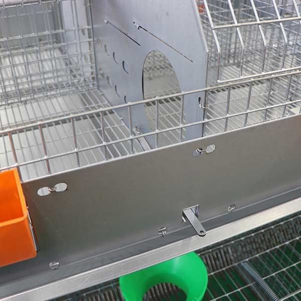 24의 세포 건전지 작동 농장 토끼 감금소 2 층 쉬운 청소 내구재